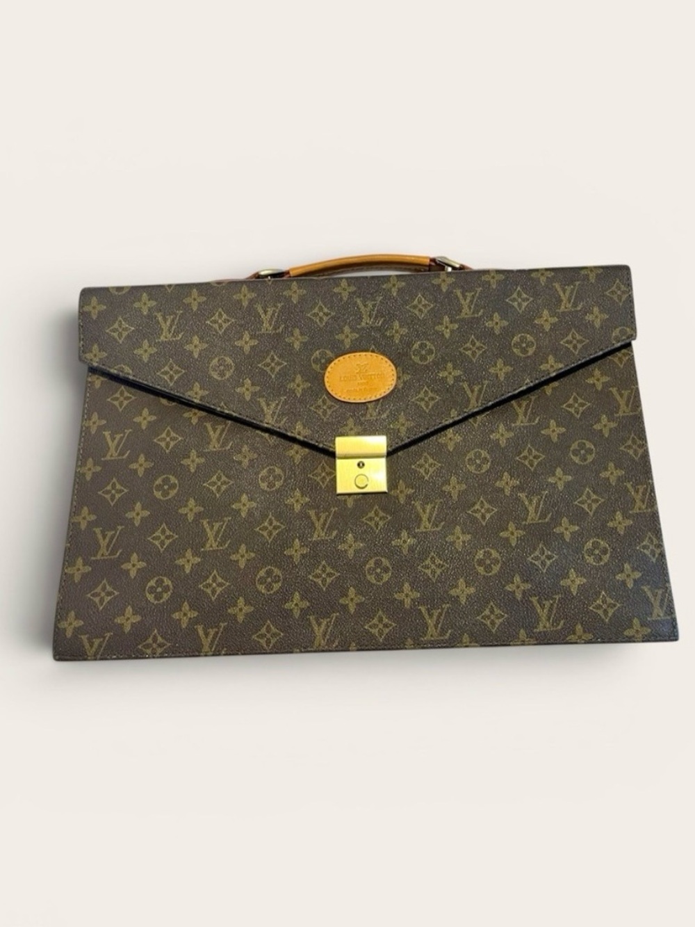 Louis Vuitton Monogram Vintage Business Portfolio Briefcase Bag Authentic